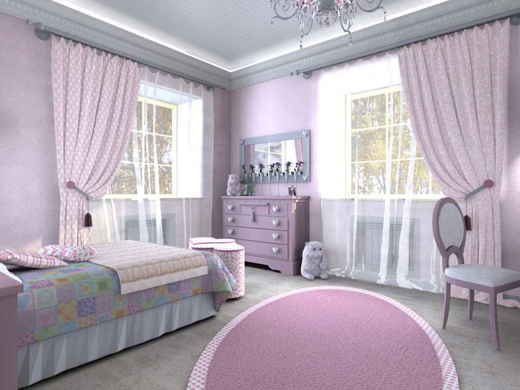 комната для девочки 7 лет