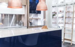 Глянцевая кухня – современные способы элегантного расположения