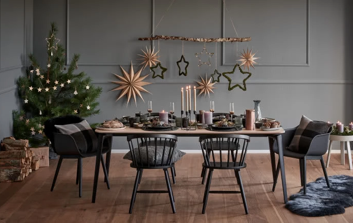 Как украсить стол на Рождество?